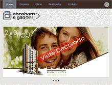 Tablet Screenshot of abrahamegazoni.com.br